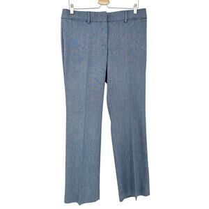 Loft Ann Taylor Womens Career‎ Marisa Trouser Linen Blend Straight Dress Pants 8